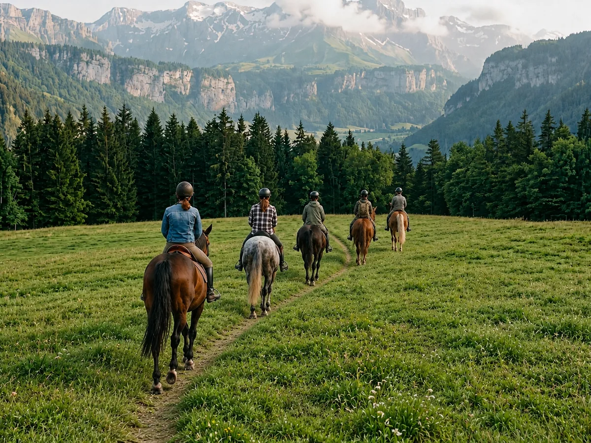 Balade à cheval en Savoie, autour de Saint-Jean-de-la-Porte